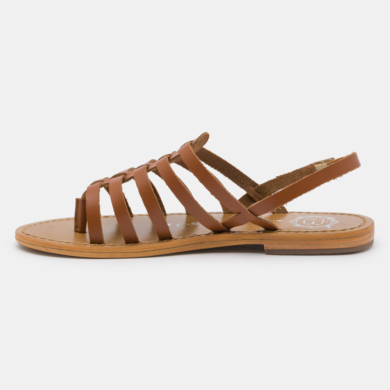 Les Bagatelles Sandales en Cuir Olleros camel/marron