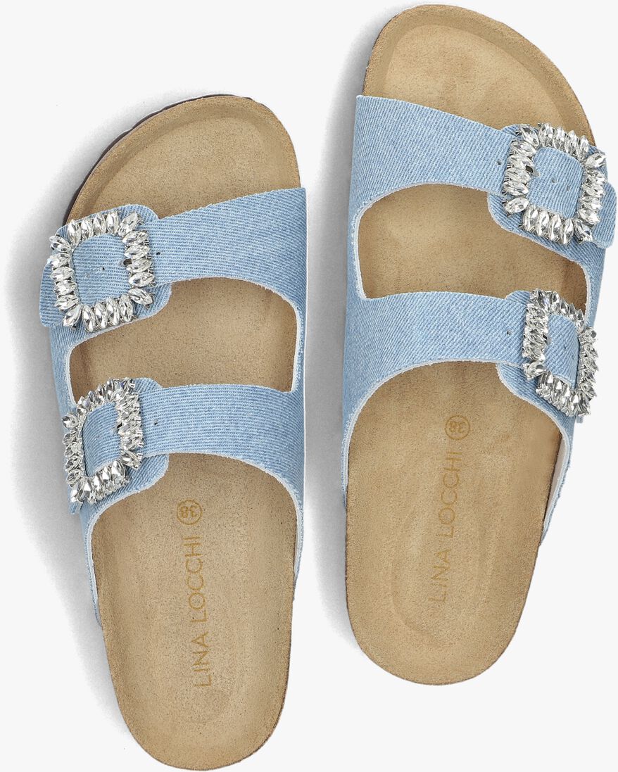 blauwe lina locchi slippers 12394