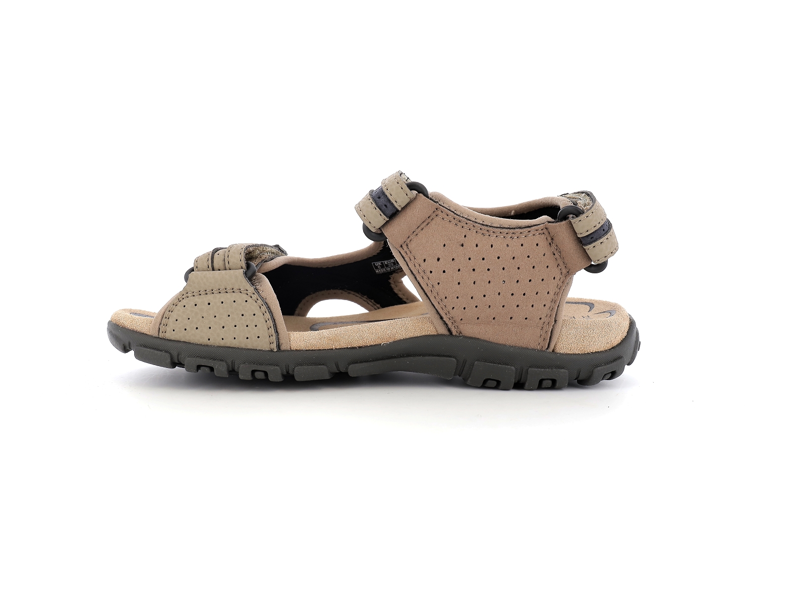 Geox-U SANDAL STRADA U8224D Matières combinées Beige