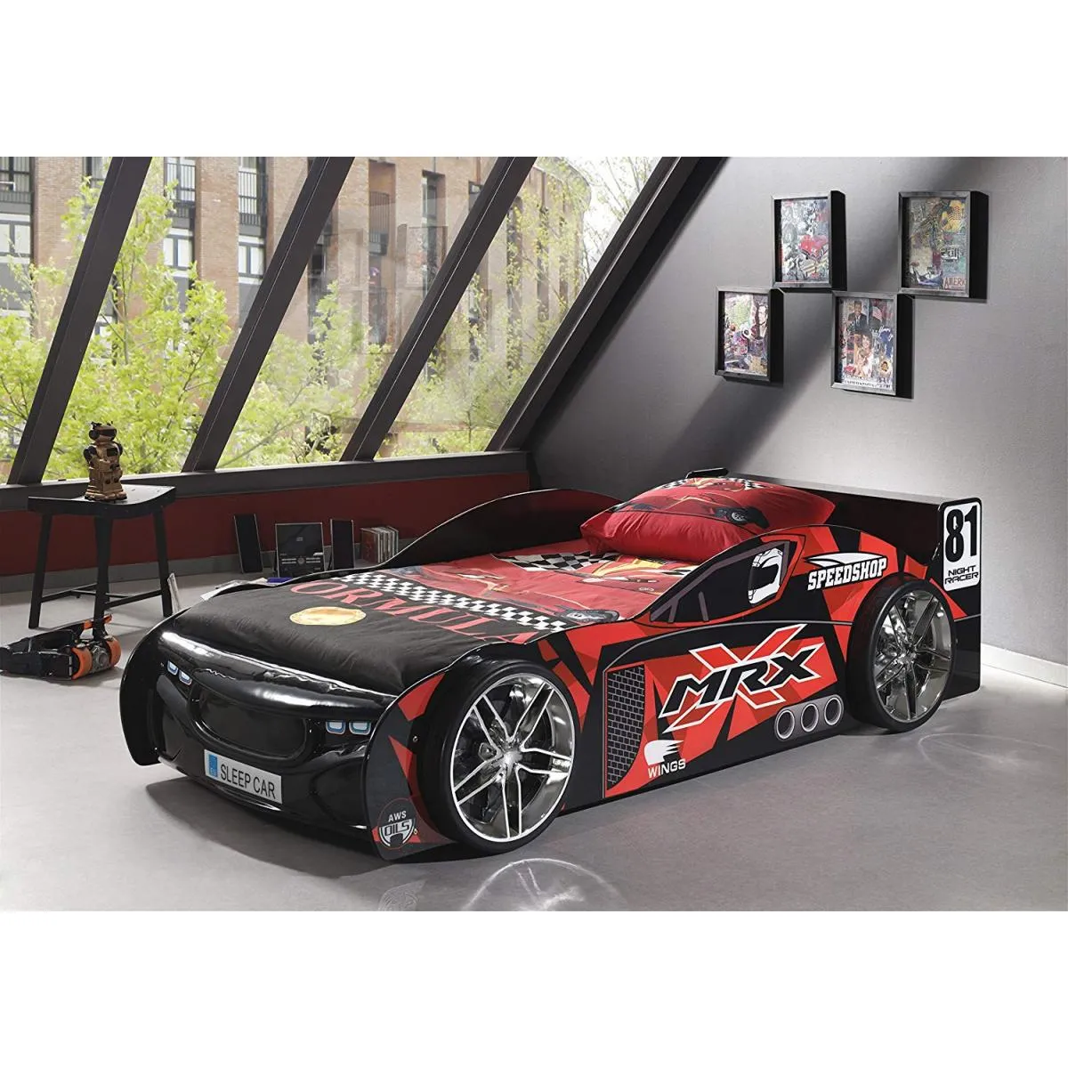 Vipack Lit Voiture MRX - Rouge