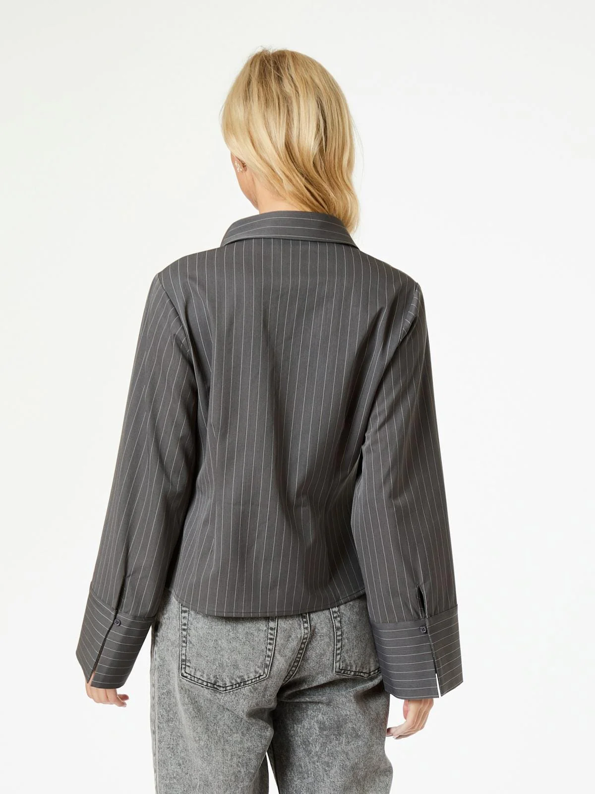 Neo Noir Rosa Pinstripe Shirt