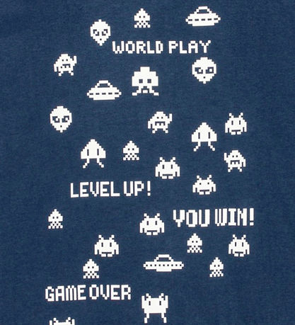 Molo Bluse - Rube - Game Over White