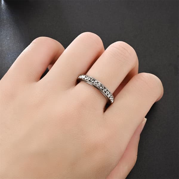 INF Roterbar antistressring Sølv 16.5 mm
