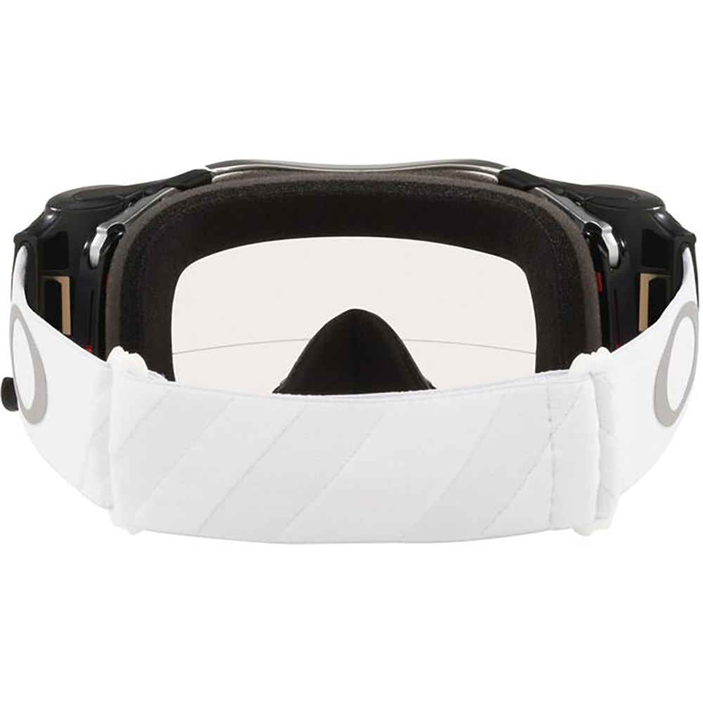 Oakley - Masque Airbrake MX Tuff Blocks Ecran Race-Ready Roll-off Blanc / Transparent