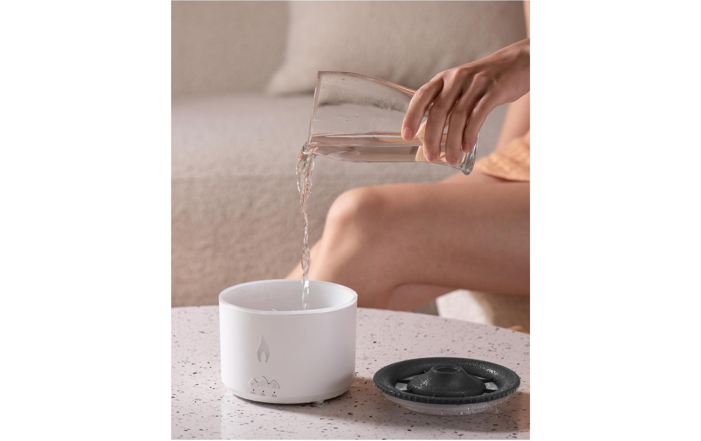 Diffuser »FTM Vulcano Weiss, 20 m²« 0,36 l Wassertank
