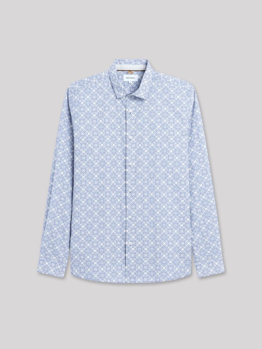 Chemise slim géométrique