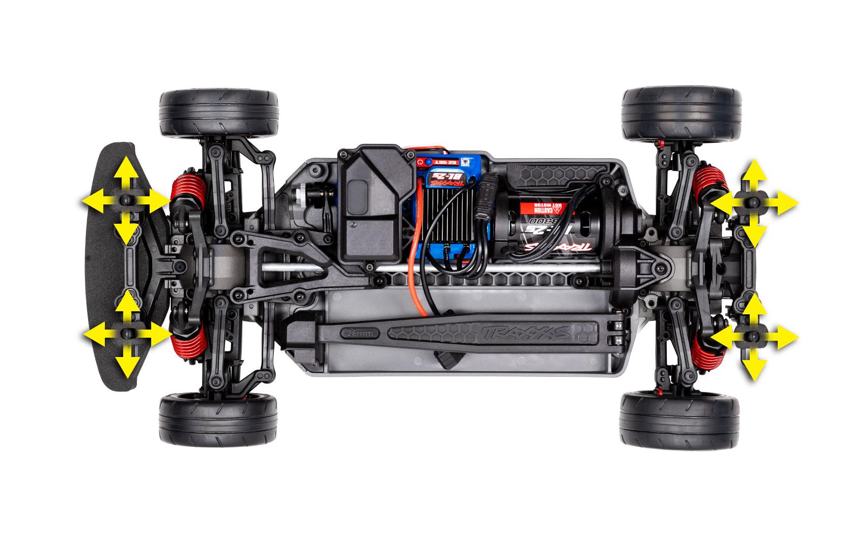 Tourenwagen Chassis 4TEC 2.0 4WD BL-2S ARTR, 1:10<br>On-Road Chassis mit Brushless Antrieb und RC-Anlage