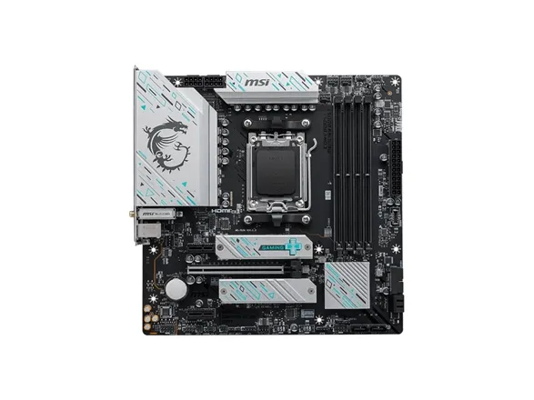 MSI B650M GAMING PLUS WIFI - Bundkort - micro ATX - Socket AM5 - AMD B650 Chipset - USB 3.2 Gen 1, USB-C 3.2 Gen2, USB 3.2 Gen 2 - 2.5 Gigabit LAN, Wi-Fi 6E, Bluetooth - onboard grafik (CPU påkrævet) - HD Audio (8-kanaler)