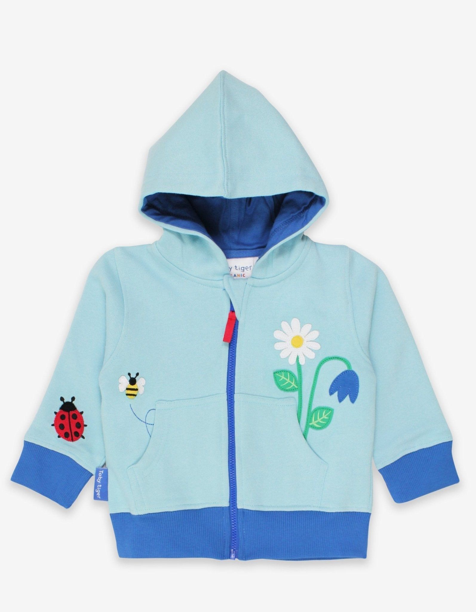 Toby Tiger Hoodie mit Marienkäfer Applikation