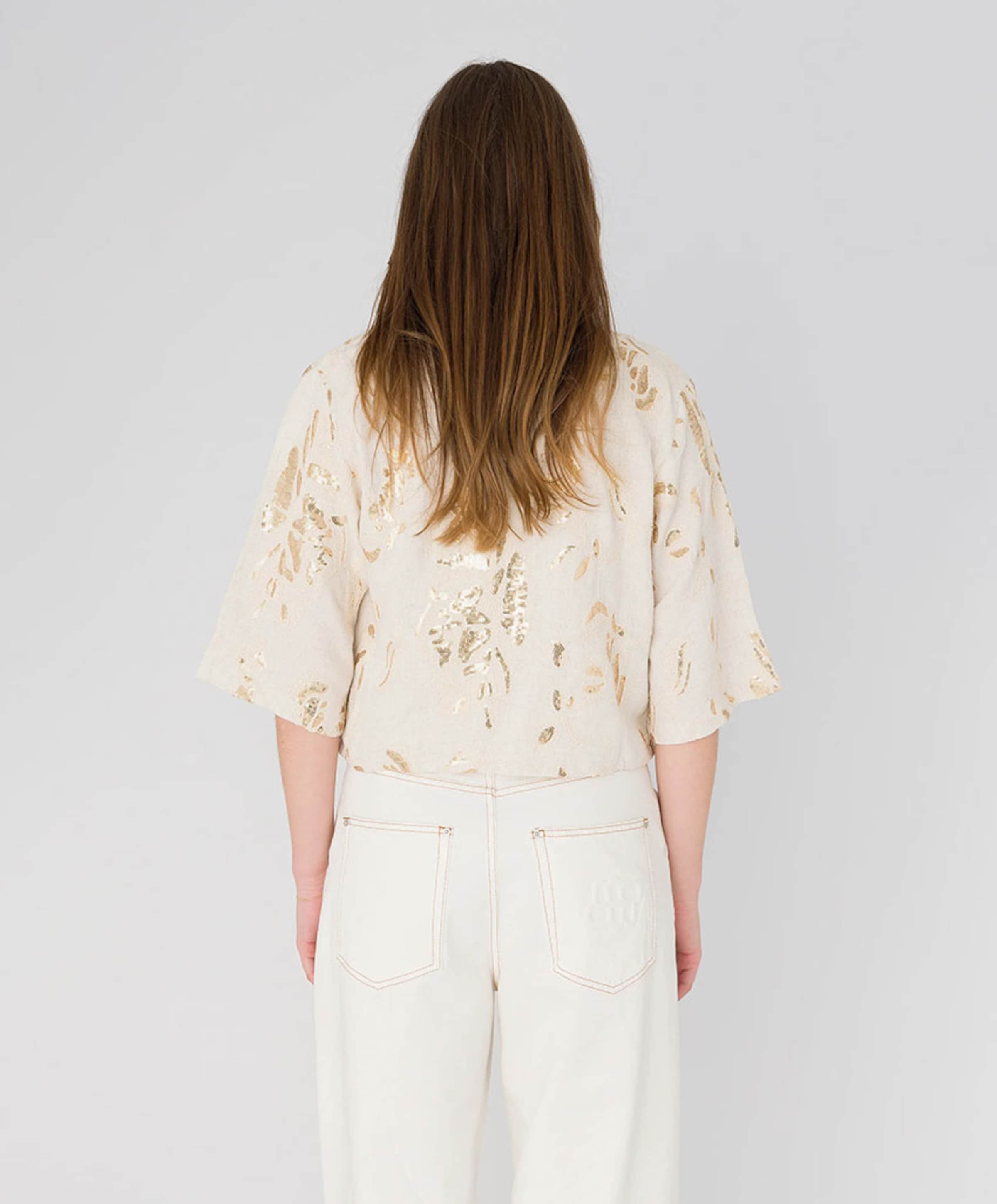 Anna Dames blouse beige