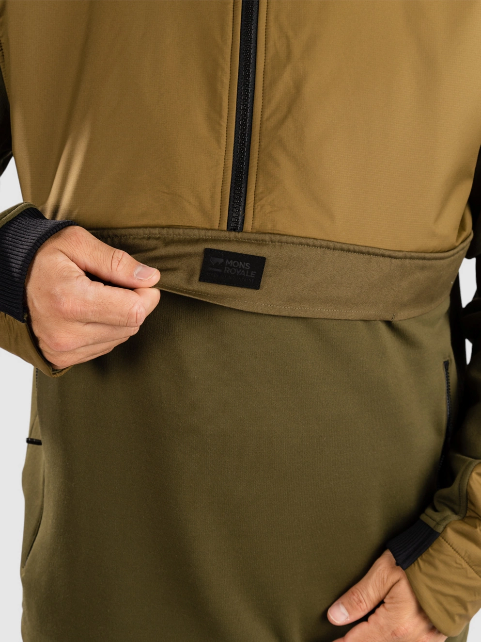 Mons Royale Decade Mid Fleece Pullover forest floor