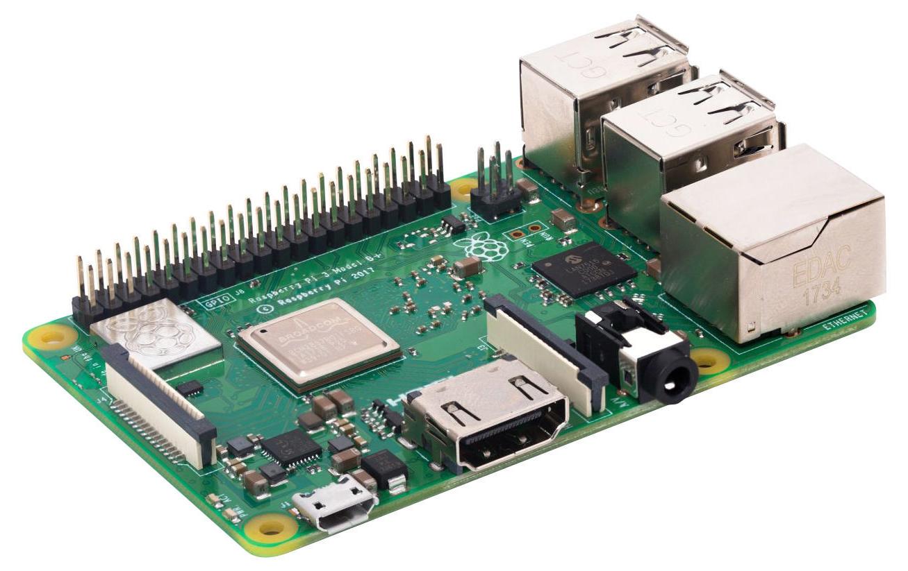 Starter Kit Raspberry Pi 3B+ 1 GB, 16 GB SDRaspberry Pi Entwicklerboard Set mit Netzteil, Gehäuse, SD Karte und Kabel