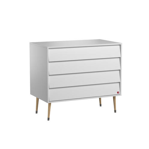 Chambre TRIO Lit 70x140 Commode Armoire BOSQUE NEW Blanc - VOX