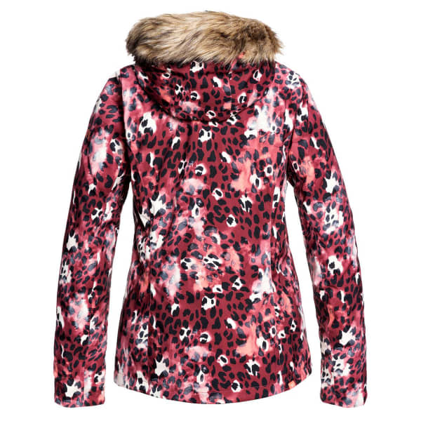 Veste de ski ROXY JET SKI JK OXBLOOD RED LEOPOLD