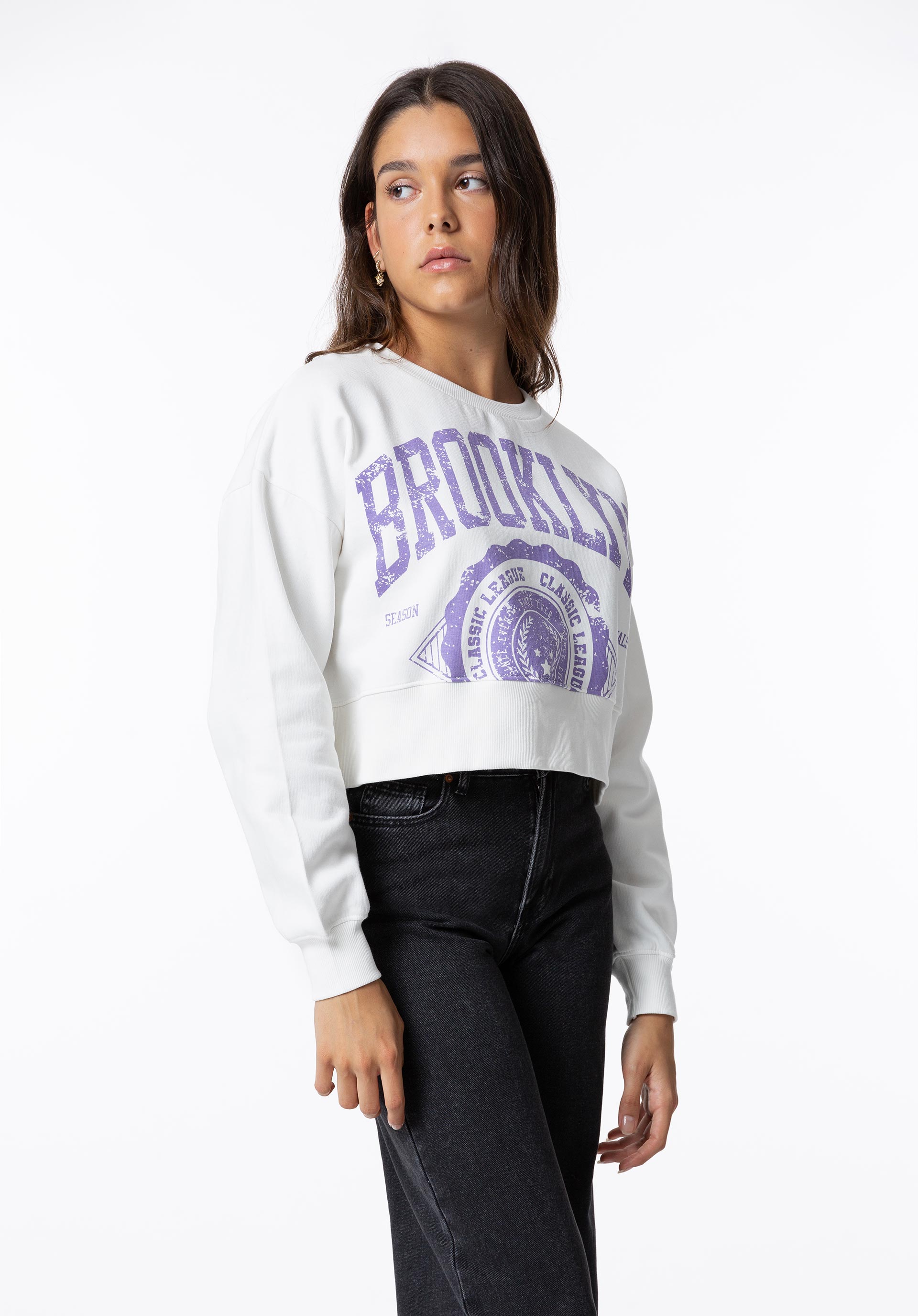 Sweatshirt com Estampado Frontal