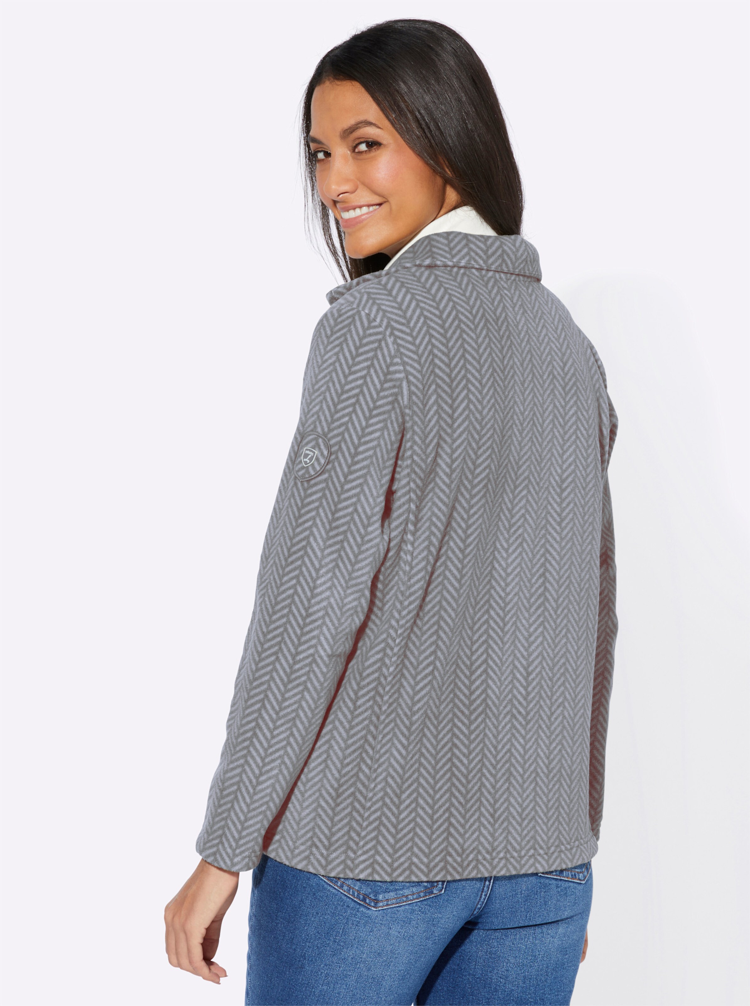 Fleecejacke in hellblau