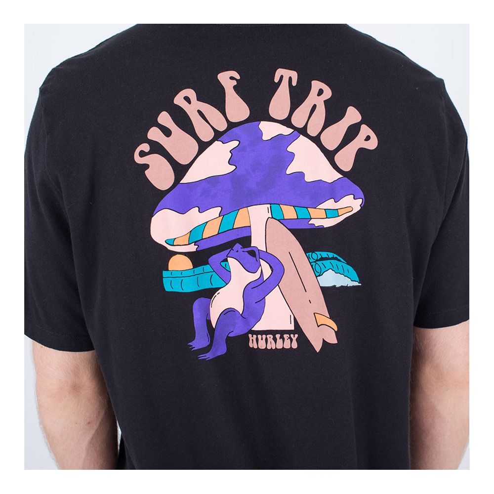 Hurley EVERYDAY SURF TRIP - Tee-shirt Homme black