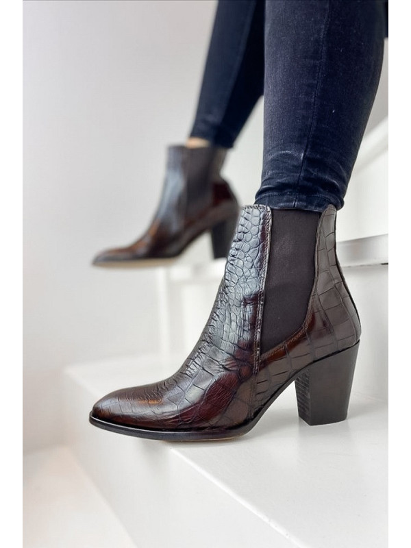 Bottines Fox Cocco Vintage Marron - Reqins