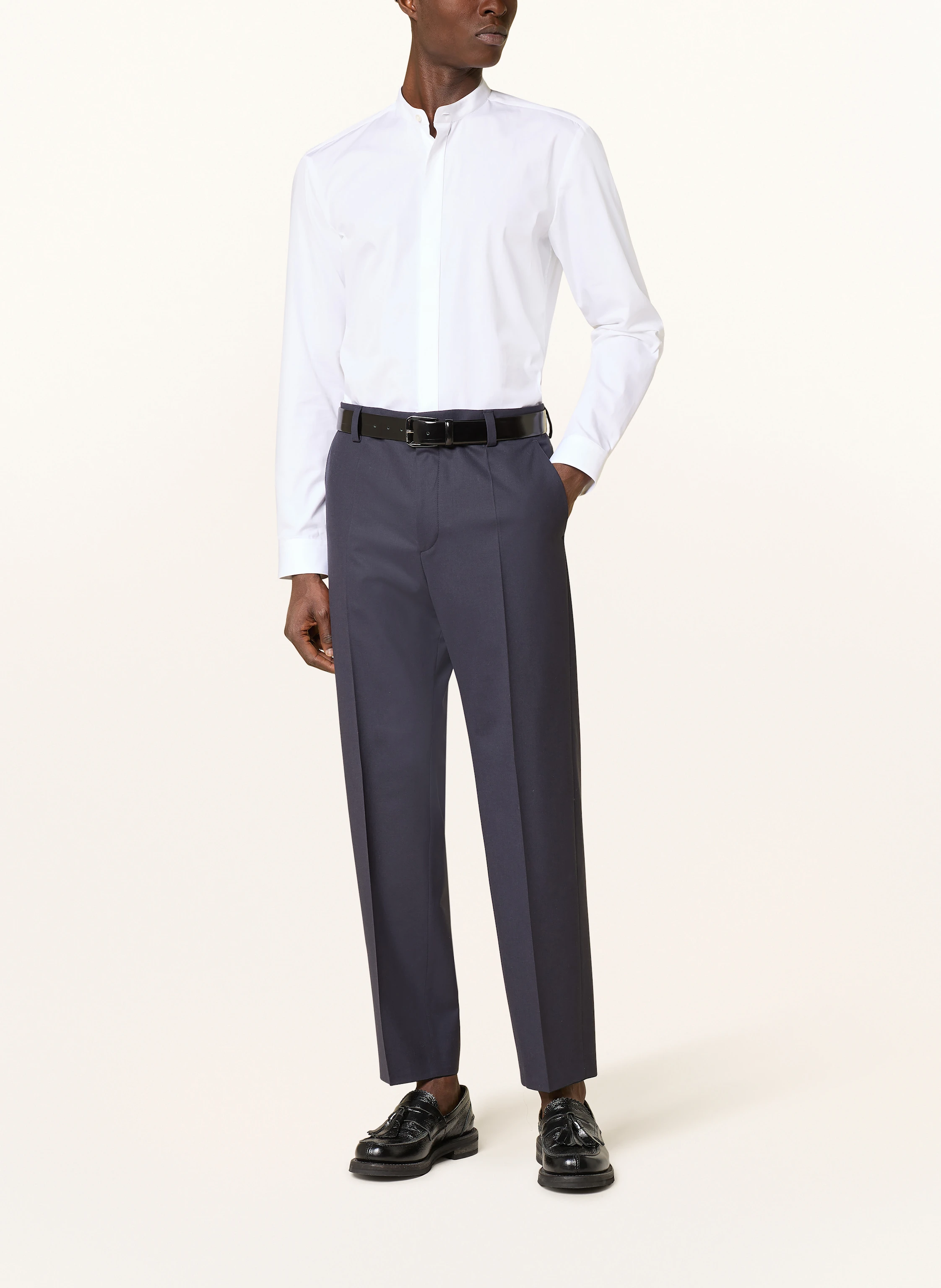HUGO Hemd KALEB Slim Fit mit Stehkragen