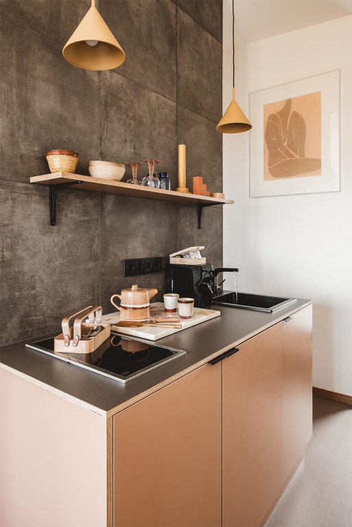 HKliving 70's Ceramic koffiemok set van 6 grounding
