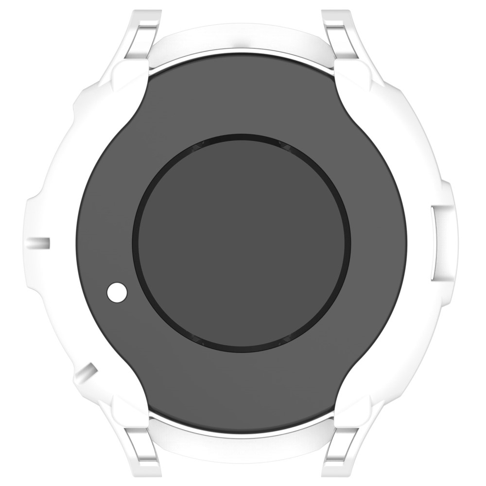 Samsung Galaxy Watch 6 Classic (43mm) Gummi Hülle Bumper mit Lünettenring - Weiss