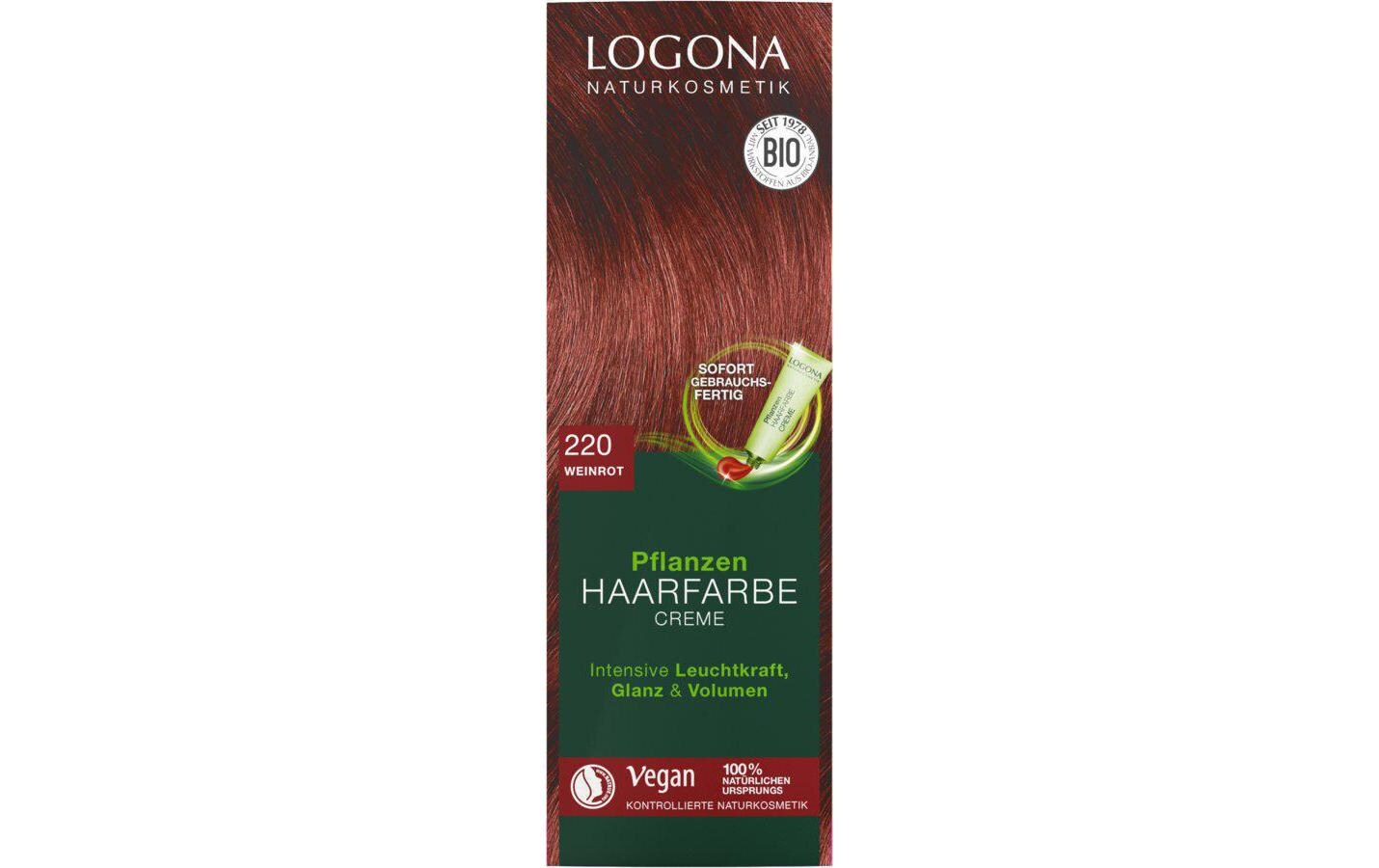 Haarcoloration PHF 220 Weinrot 150 mlHaarfarbe-Creme natürlichen Ursprungs