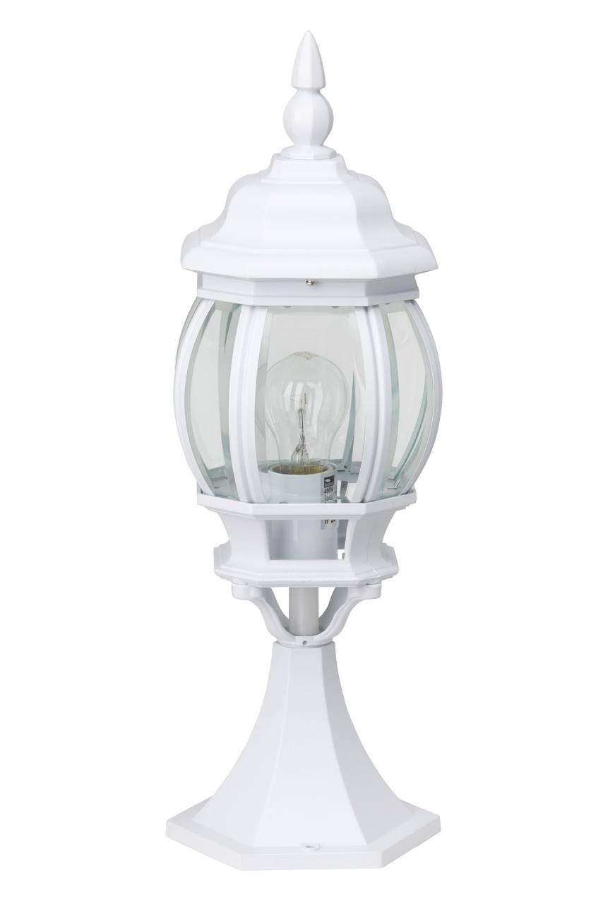 BRILLIANT Lampe Istria Außensockelleuchte 50cm weiß | 1x A60, E27, 60W, geeignet für Normallampen (nicht enthalten) | IP-Schutzart: 23 - regengeschützt