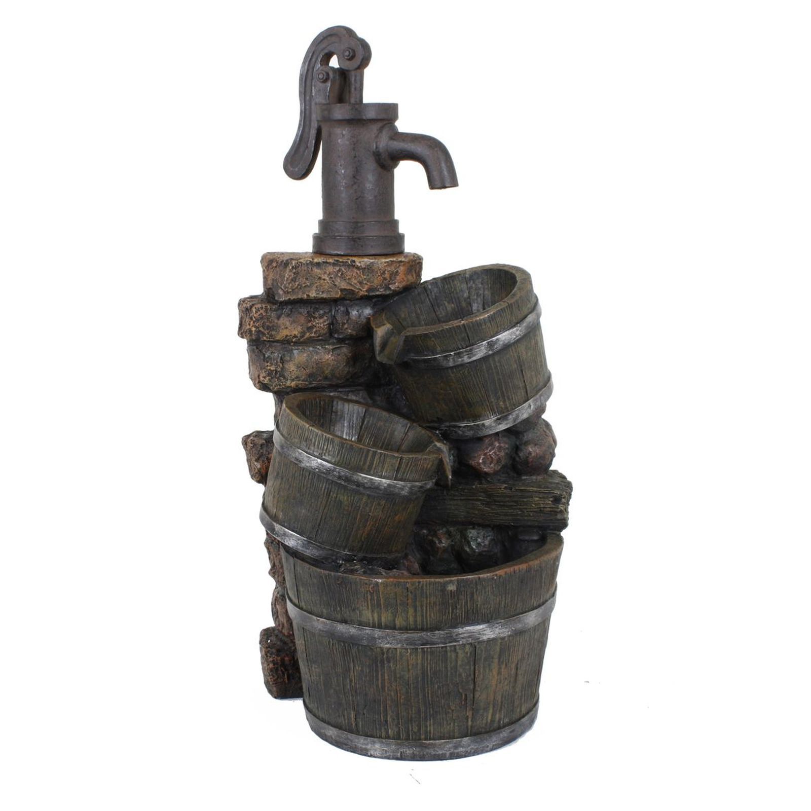 Brunnen VENETIEN - Holz- und Steinoptik