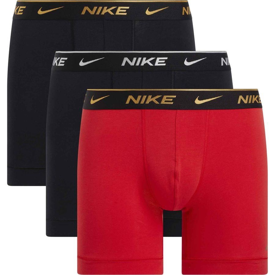 Nike Shorts Boxer Pack de 3 - Noir/Rouge/Doré