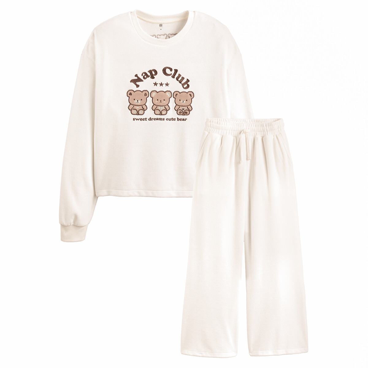 COLEÇÕES LA REDOUTE<br>Pijamas de veludo, motivos de ursinhos