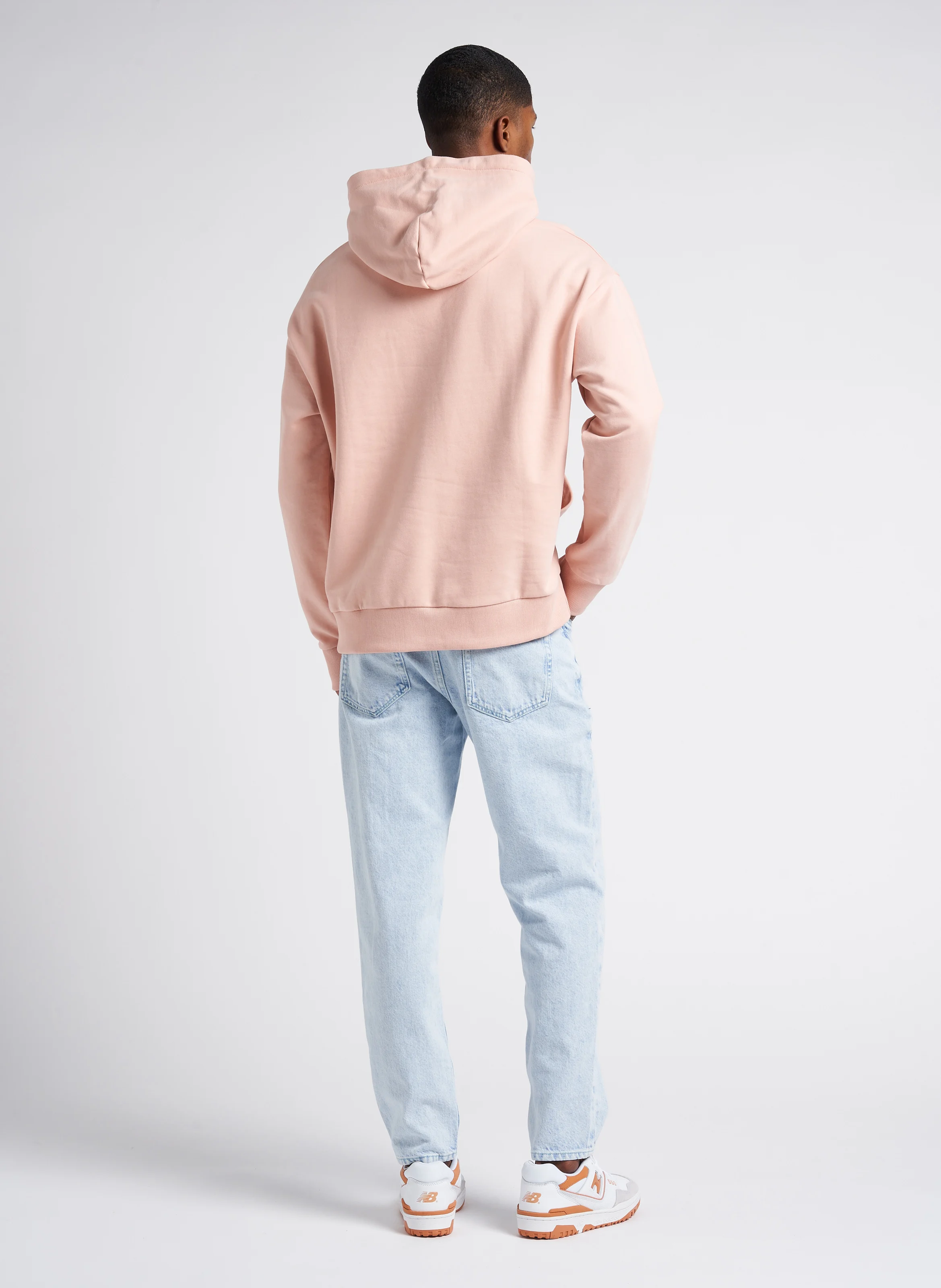Sweat à capuche en coton| Rose
