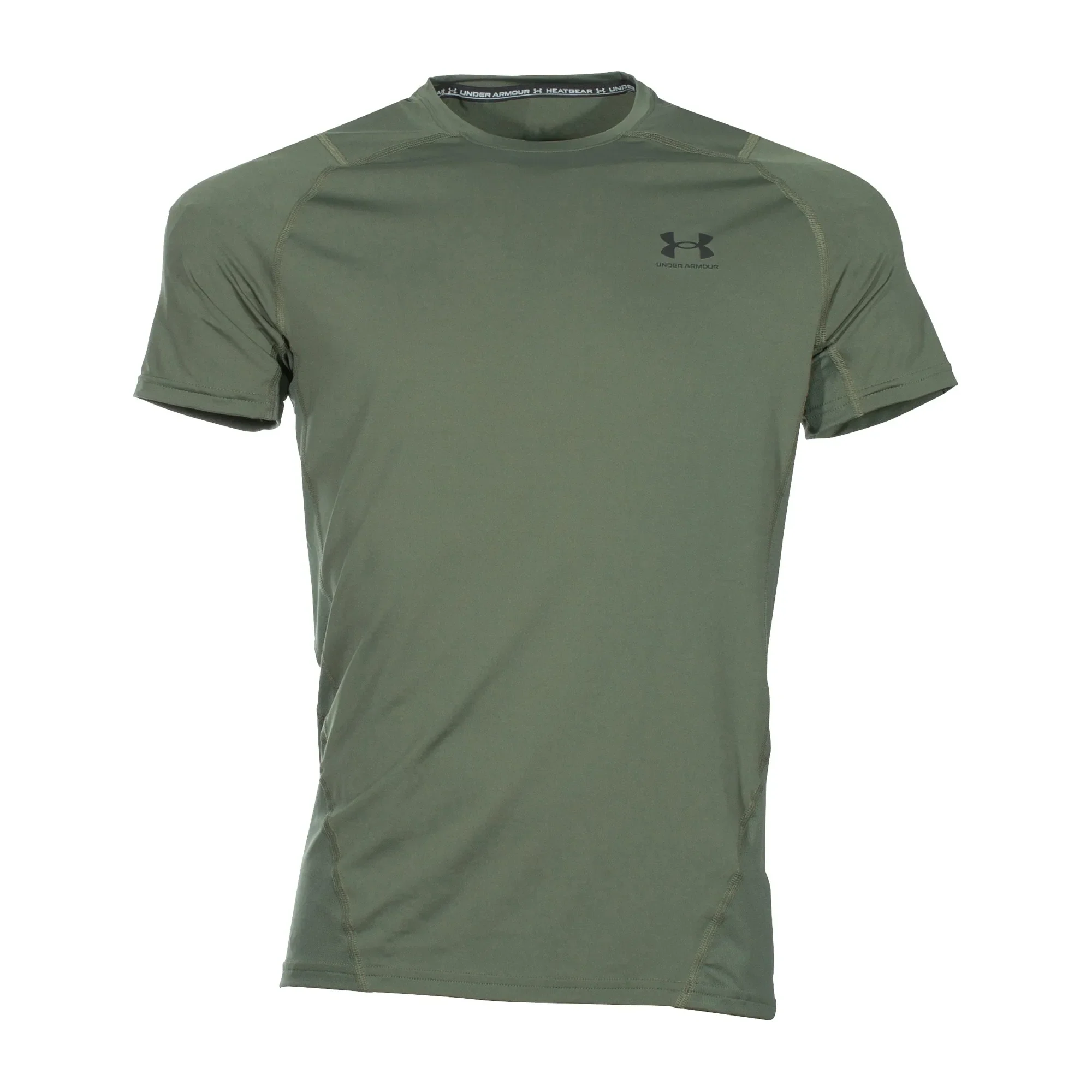 Under Armour -  Under Armour T-Shirt HeatGear Passgenau oliv
