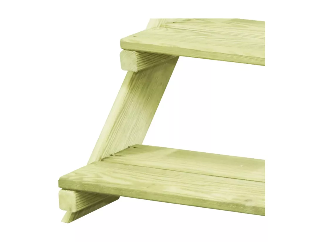 Support de jardinière 80x80x80 cm Bois de pin imprégné