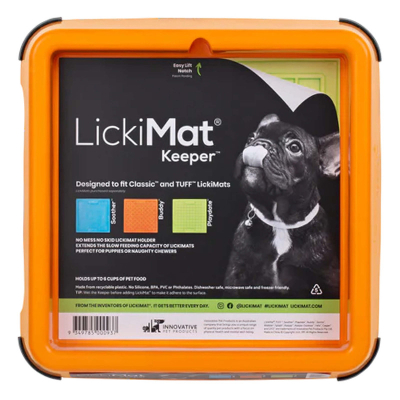 LickiMat Keeper Orange 20x20cm