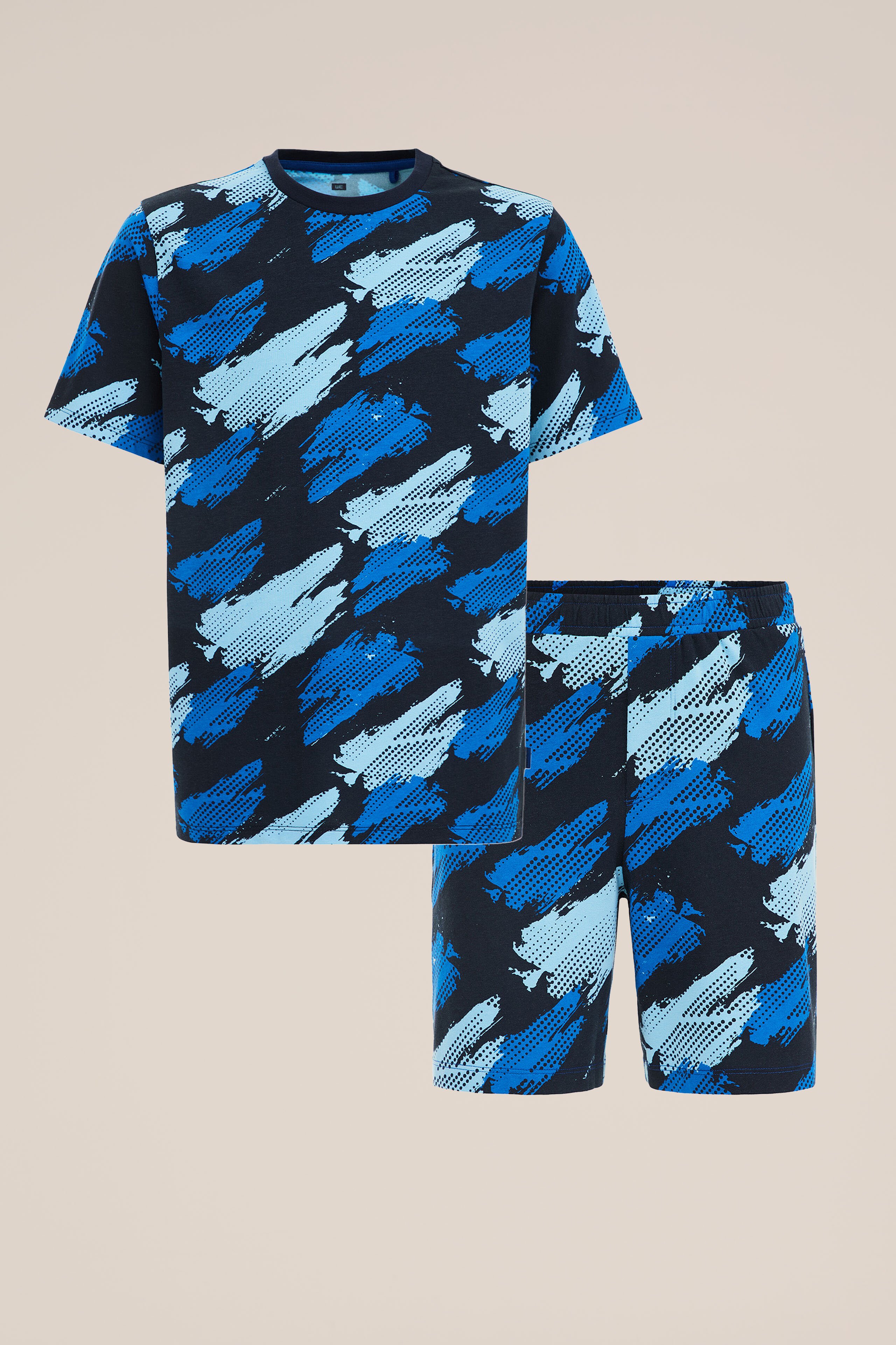 Jongens pyjamaset met dessin WE Fashion Donkerblauw