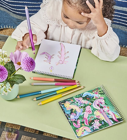 Eeboo Buntstifte - 6 st. - Jumbo - Axolotl