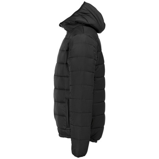 Jaqueta puffer com capuz preta Kempa