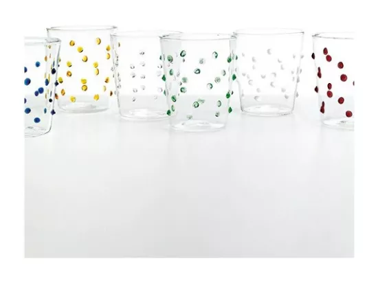Zafferano Party Gobelet Verre Blanc 45 Cl Set de 6 Pièces en Verre