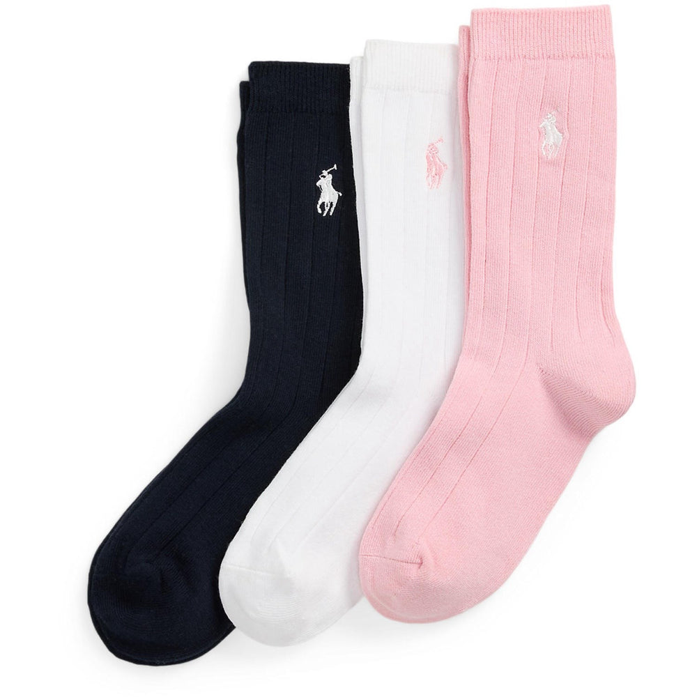 Køb Polo Ralph Lauren Multi Girl Crew Strømpe 3-Pak