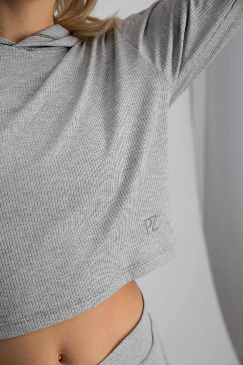 POWERZONE Cropped Damen Hoodie