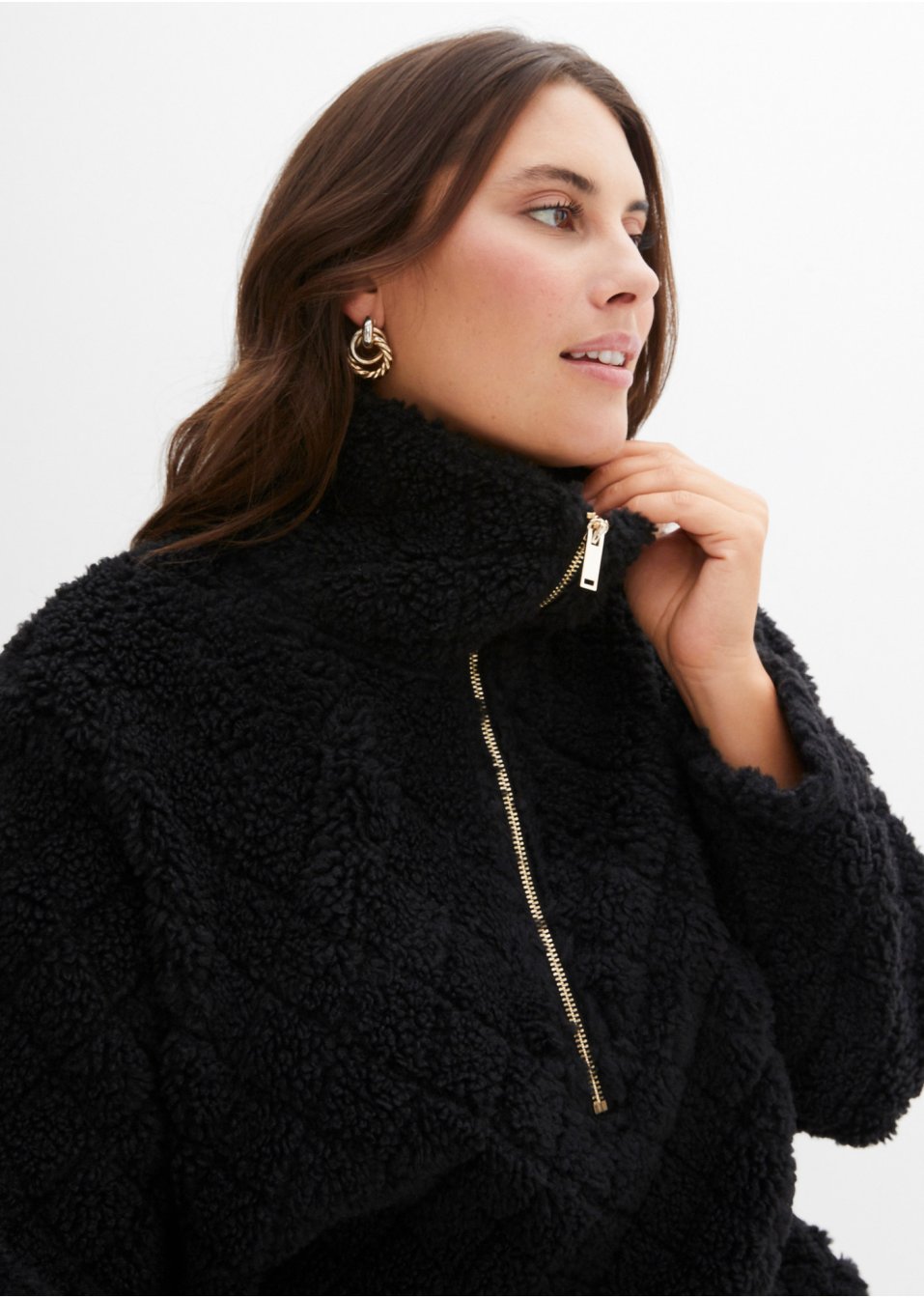 Pull en maille peluche