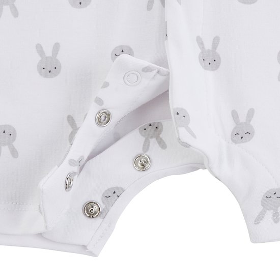 Combicourt imprimé Lapin Câlin   Lapinou        0 mois   de               P'tit bisou