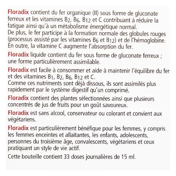 Salus Floradix Ferro + Plantas 500ml