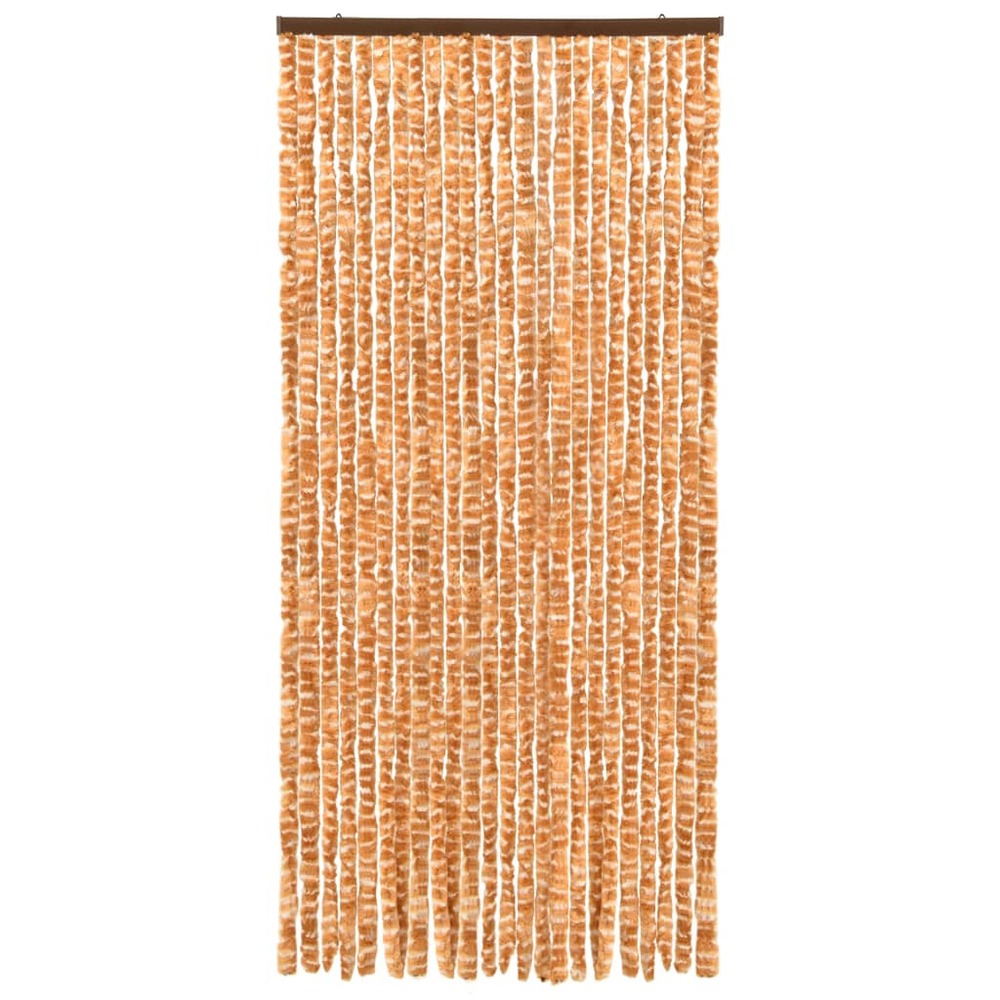 Moustiquaire ocre et blanc 90x220 cm chenille