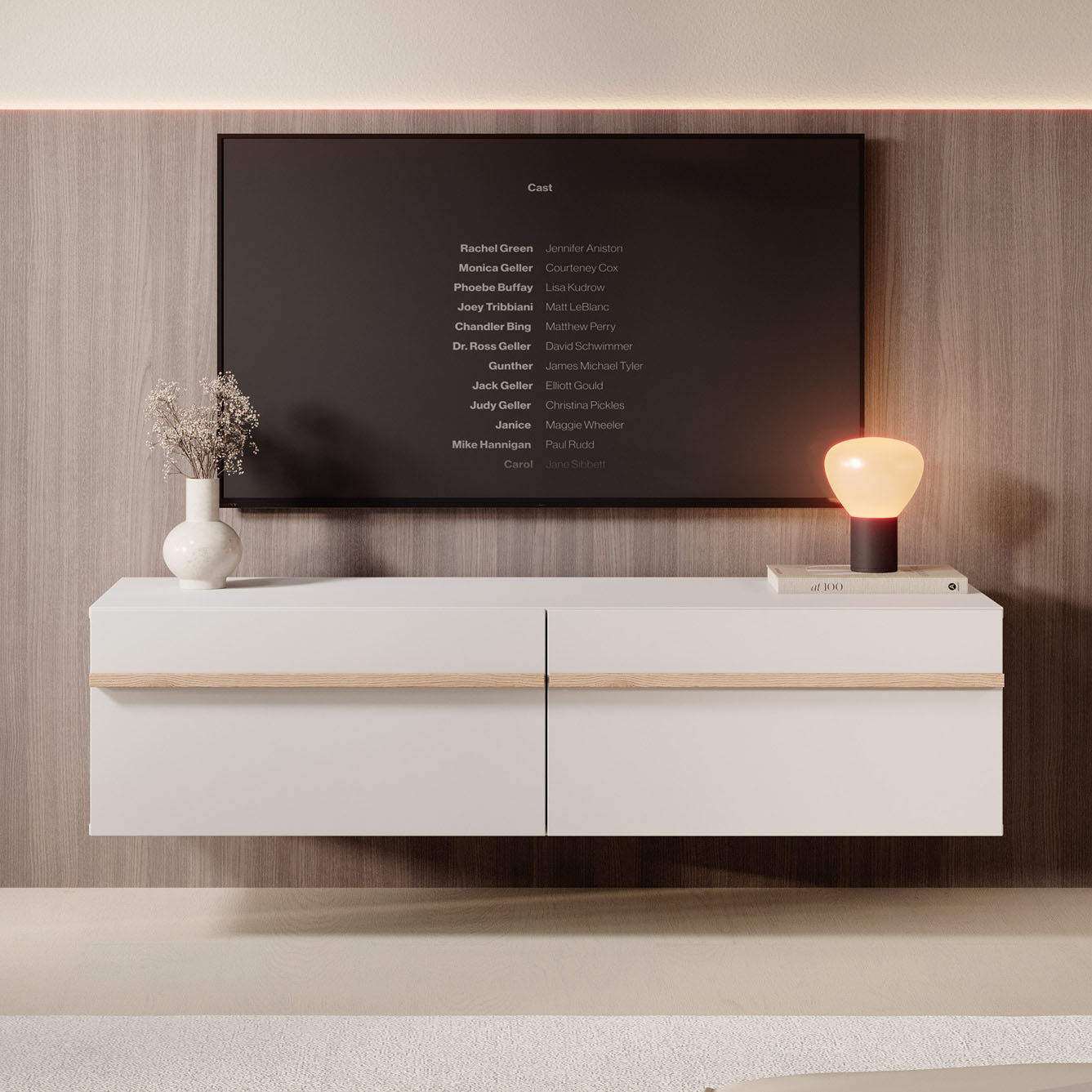Meubella - TV-Meubel Arda - Beige - 128 cm