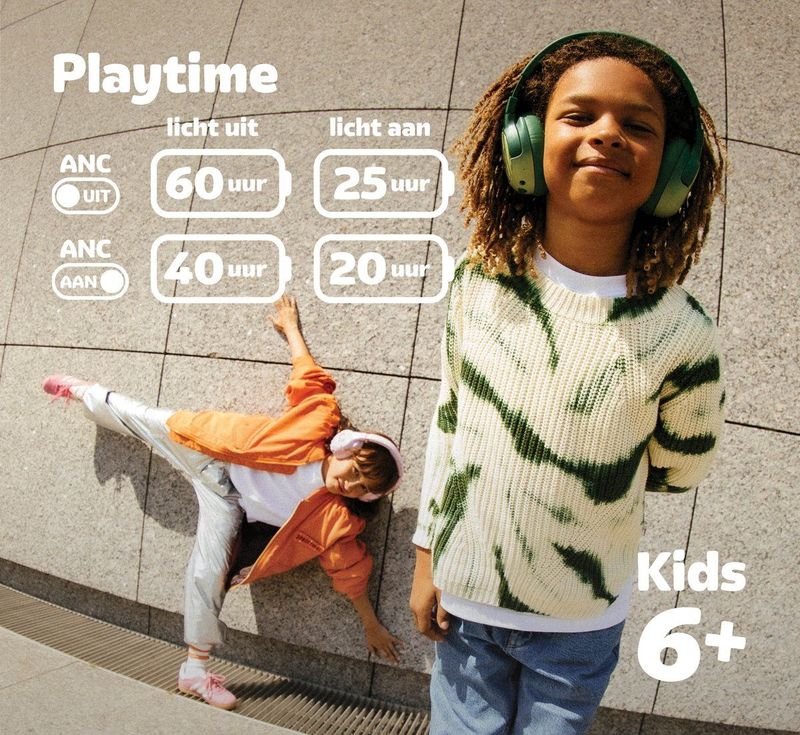 Fresh 'n Rebel - Clam Junior - Bluetooth Koptelefoon - Lucky Lizzard - Actieve Noise Cancelling