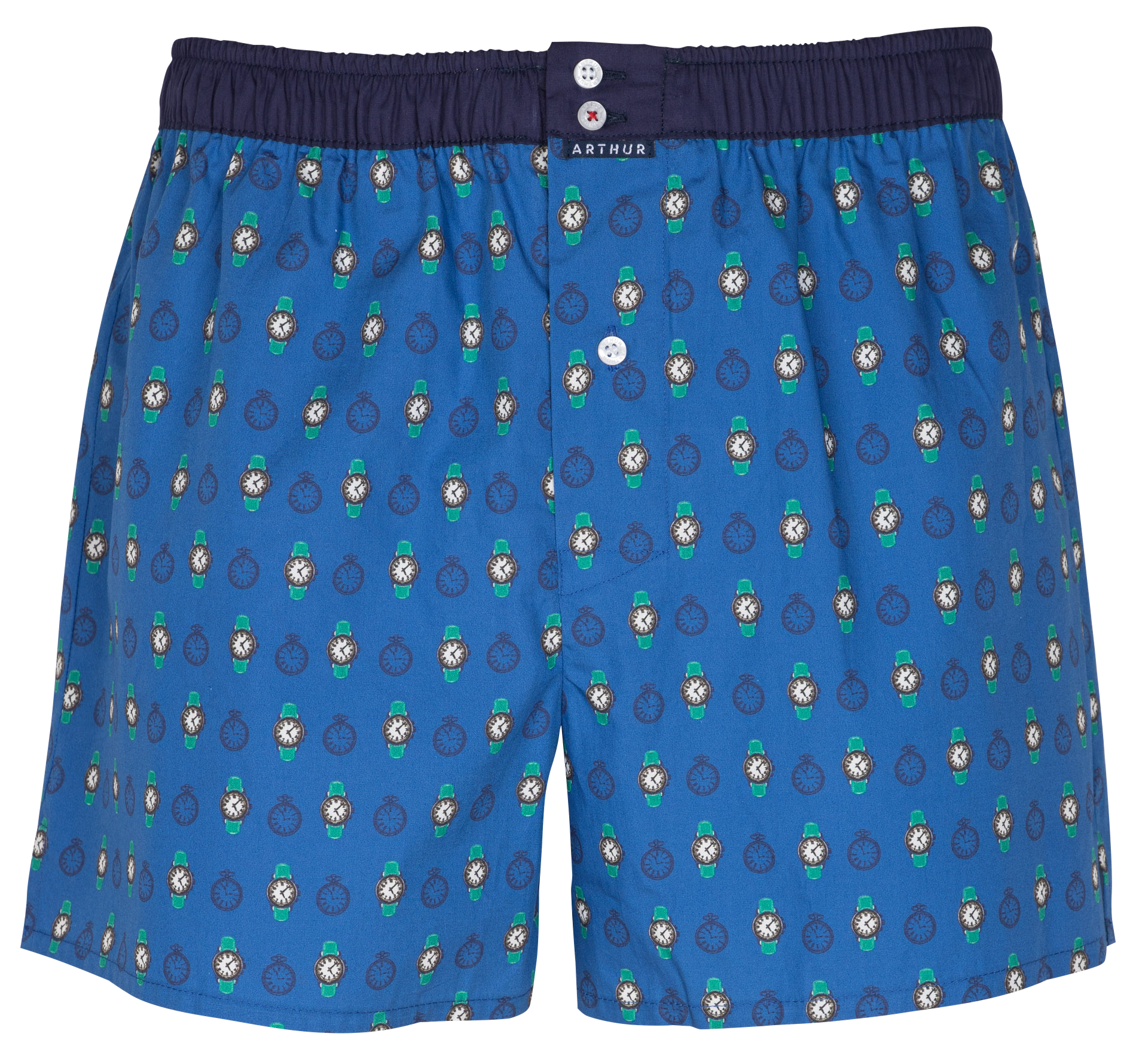 Caleçon en coton imprimé | Bleu