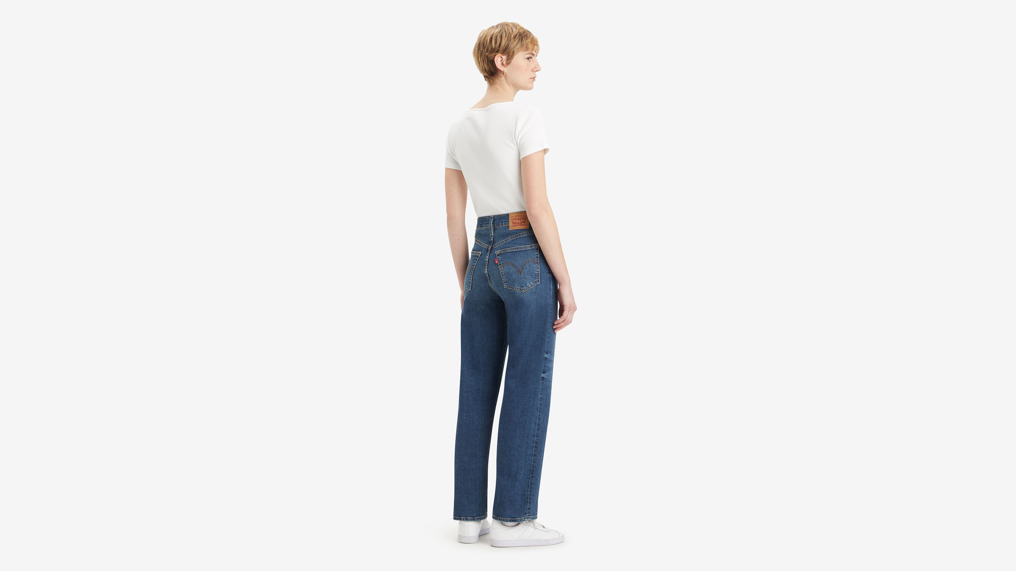 Jean Ribcage droit cheville - Dial Up The Music - Bleu