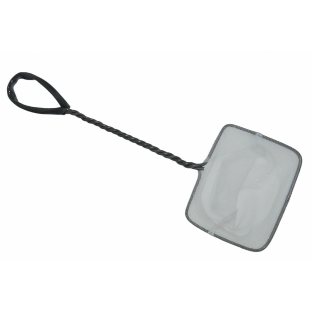 Epuisette filet blanc, maille fine, 10 cm x 8.5 x 32 cm, aquarium