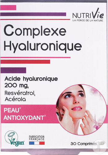Nutrivie Complexe Hyaluronique Peau Antioxydant 30 Comprimés